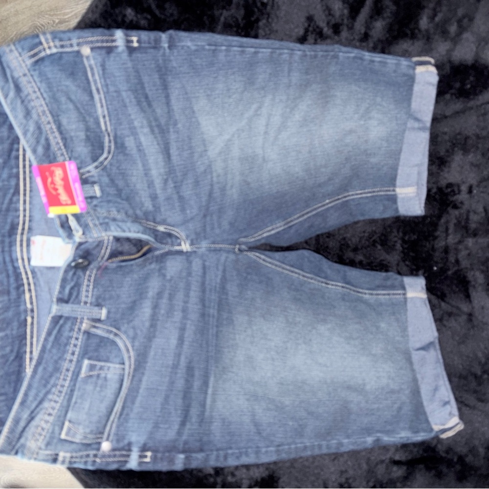 Faded Glory Dark Blue Denim Bermuda Shorts